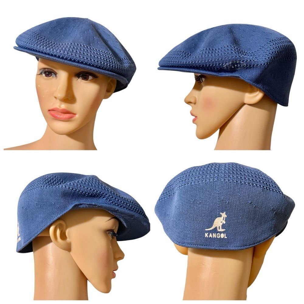 Vintage Kangol Ventair Men's Blue Flat Cap Size Medium